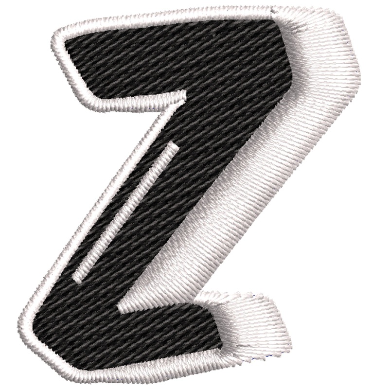 3D Comic Letter Z Design 3D Comic Letter Z Design One Size