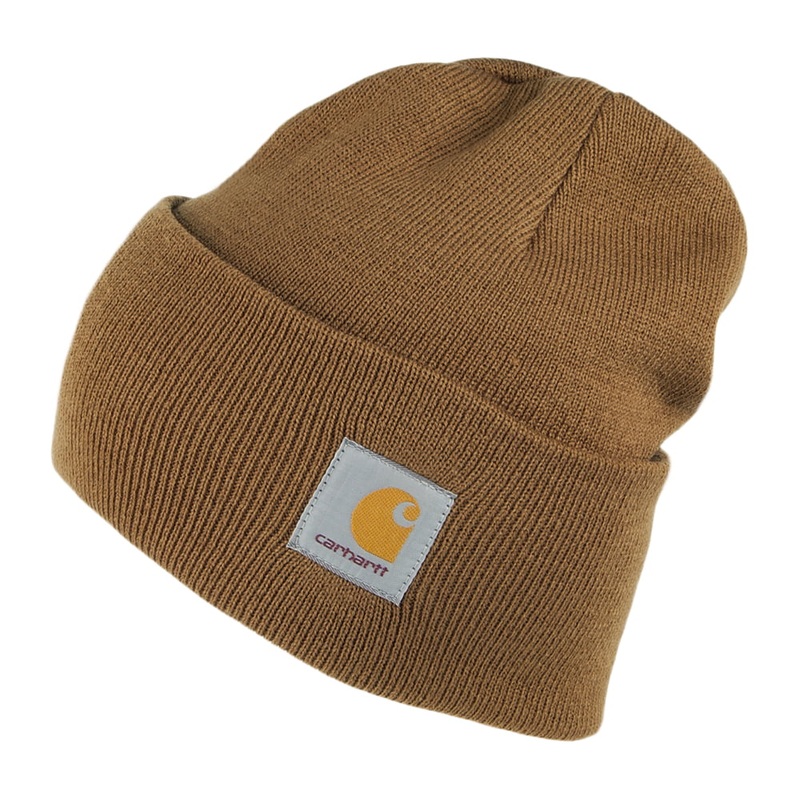 Carhartt WIP Hats Watch Cap Beanie Hat – Brown 1-Size