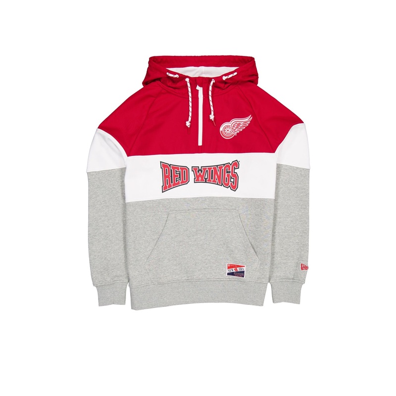 Detroit Red Wings Throwback Color Block Hoodie S