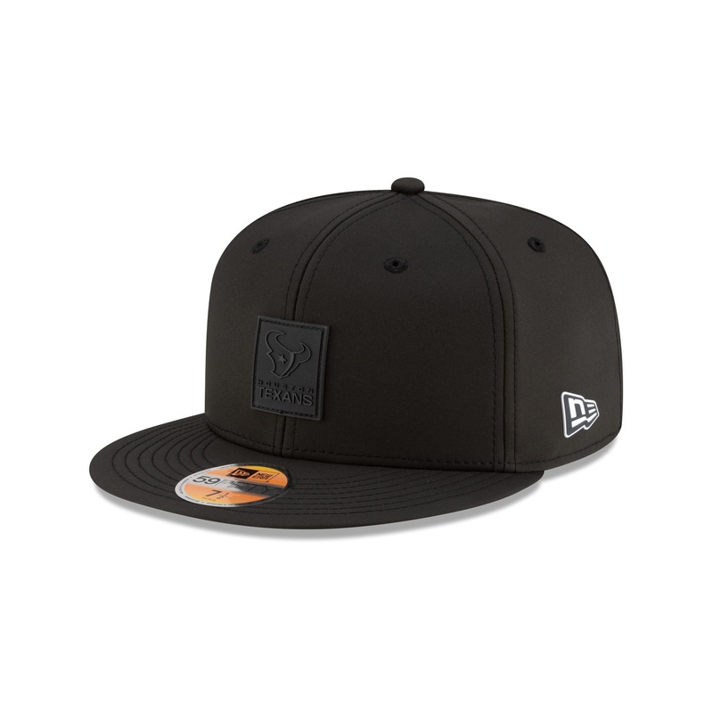 Houston Texans 2025 Sideline Hot Weather Black 59FIFTY Fitted Hat 7