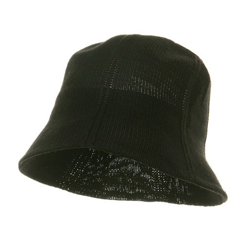 Mesh Bucket Hats Black One Size