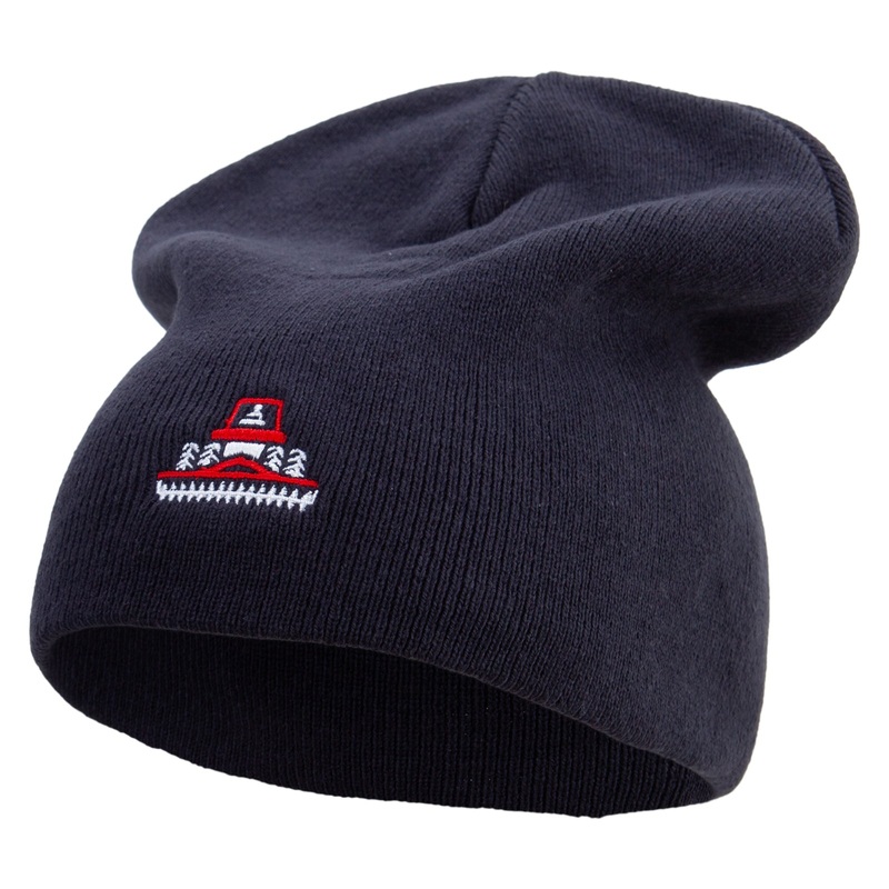 Red Farming Car Big Size Superior Cotton Short Knit Beanie Navy XL-3XL