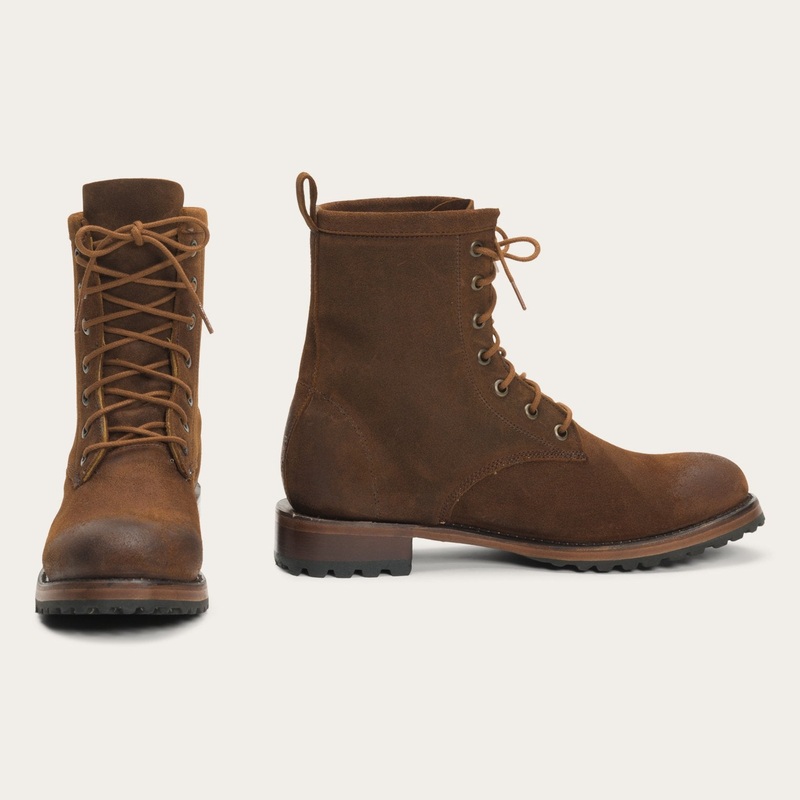 Sam Lace Up Brown Suede 5