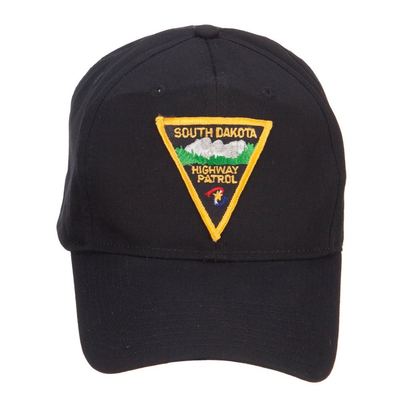 South Dakota Highway Patrol Patched Cap Black One Size
