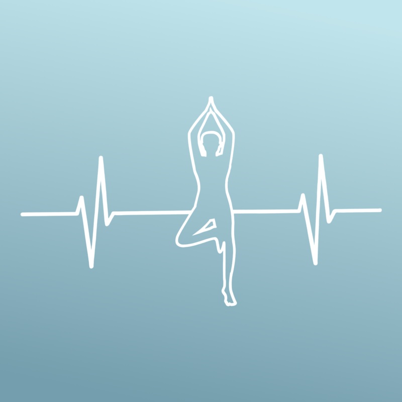 Yoga – Sticker – Vinyl – White