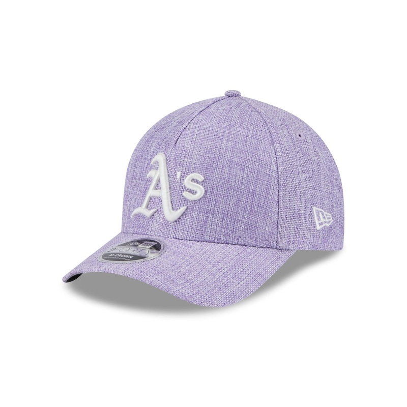 Athletics Cotton Weave Purple 9FORTY M-Crown A-Frame Snapback Hat One Size