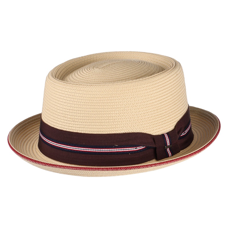 Bailey Hats Carver Pork Pie Hat – Natural S