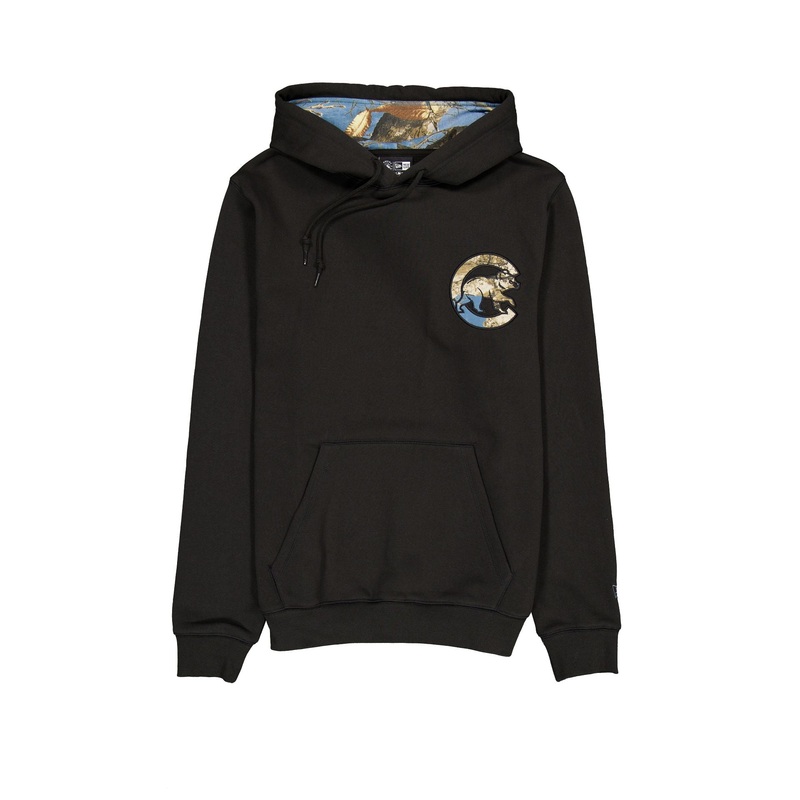 Chicago Cubs Black Realtree Hoodie S