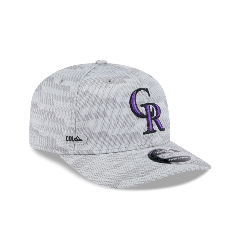 Colorado Rockies 2025 Clubhouse Gray 9SEVENTY Stretch-Snap Hat One Size