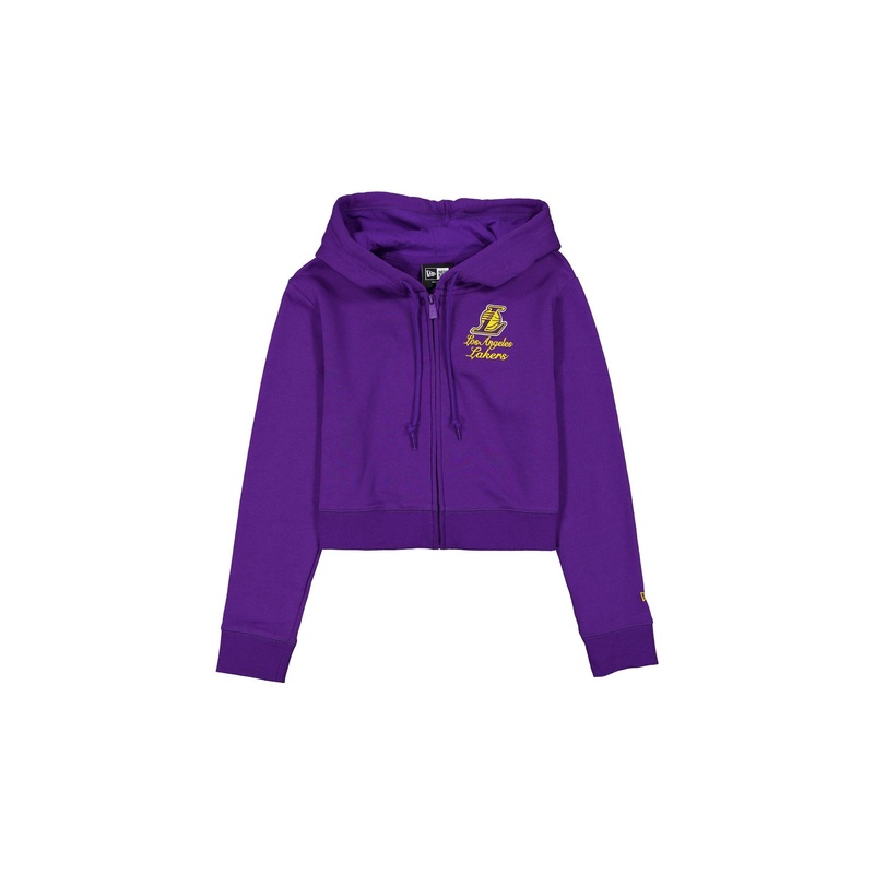 Los Angeles Lakers Game Day Cropped Women’s Zipper Hoodie XS