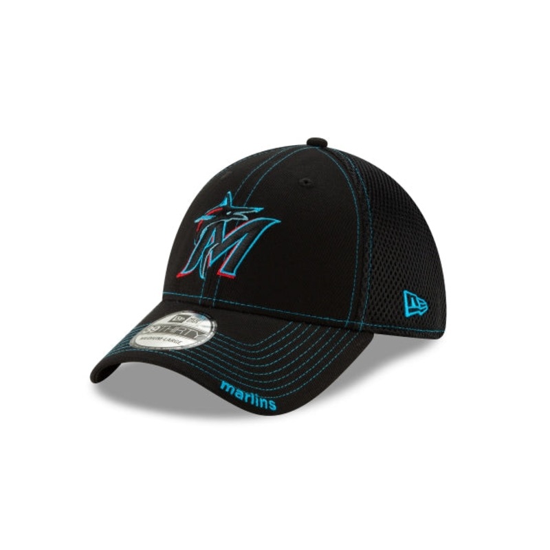 Miami Marlins NEO 39THIRTY Stretch Fit Hat S/M