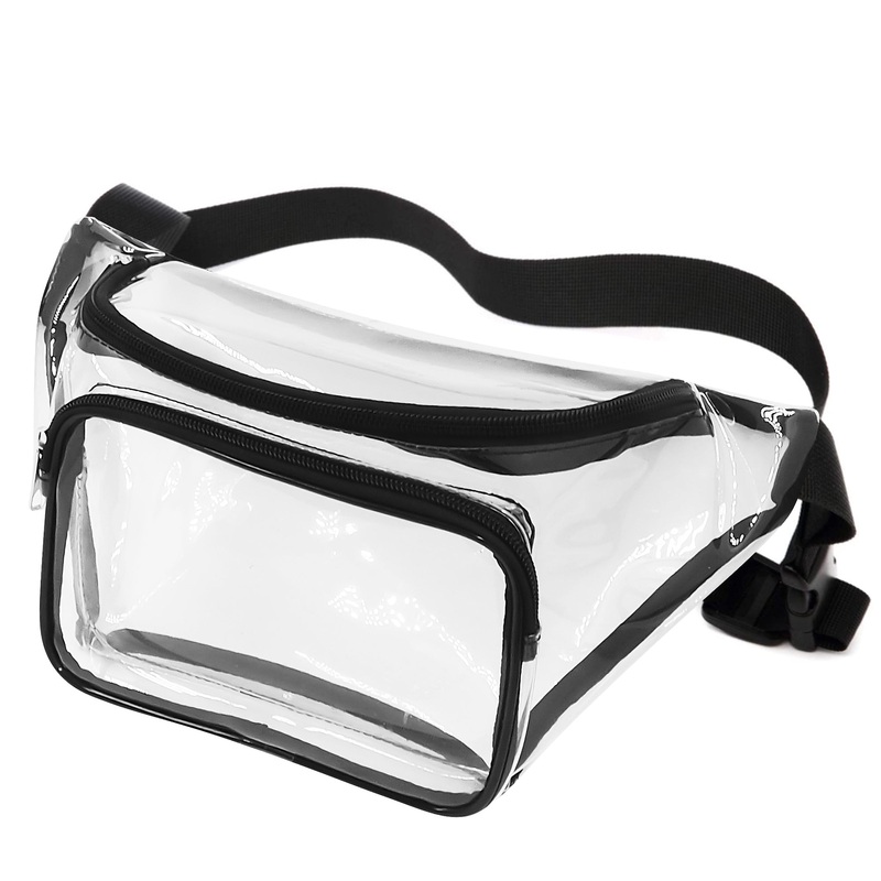 Nissun Clear Fanny Pack FP3122 Black