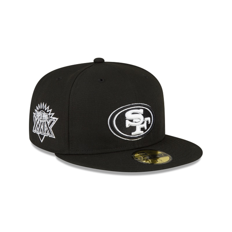 San Francisco 49ers Sidepatch Black 59FIFTY Fitted Hat 7