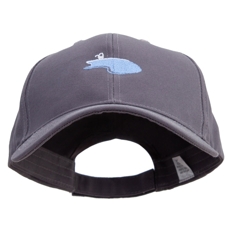 Artistic Swimming Pool Logo Embroidered Big Size High Profile Twill Cap Grey XL-3XL