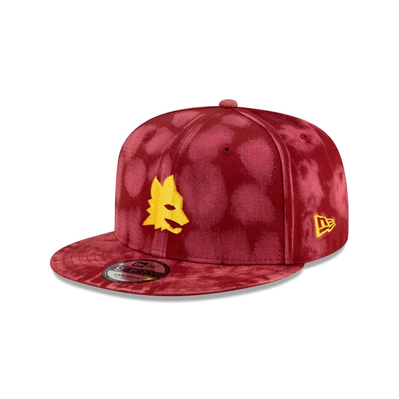 AS Roma Tie Dye 9FIFTY Snapback Hat One Size