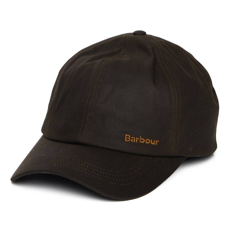 Barbour Hats Belsay Waxed Cotton Baseball Cap – Olive Adjustable