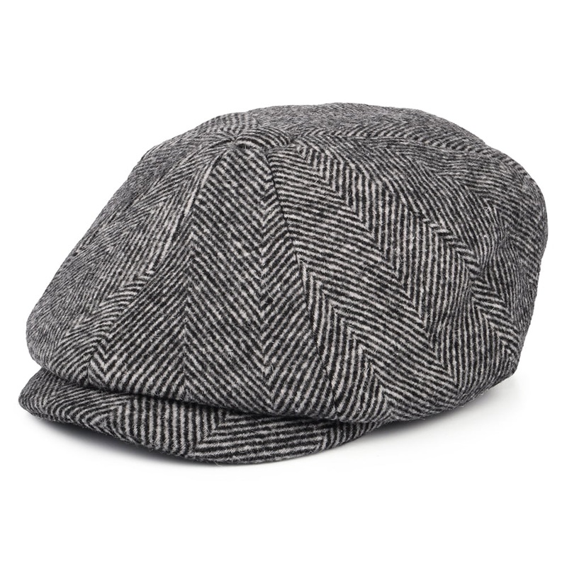 Barbour Hats Lomond Herringbone Newsboy Cap – Grey S