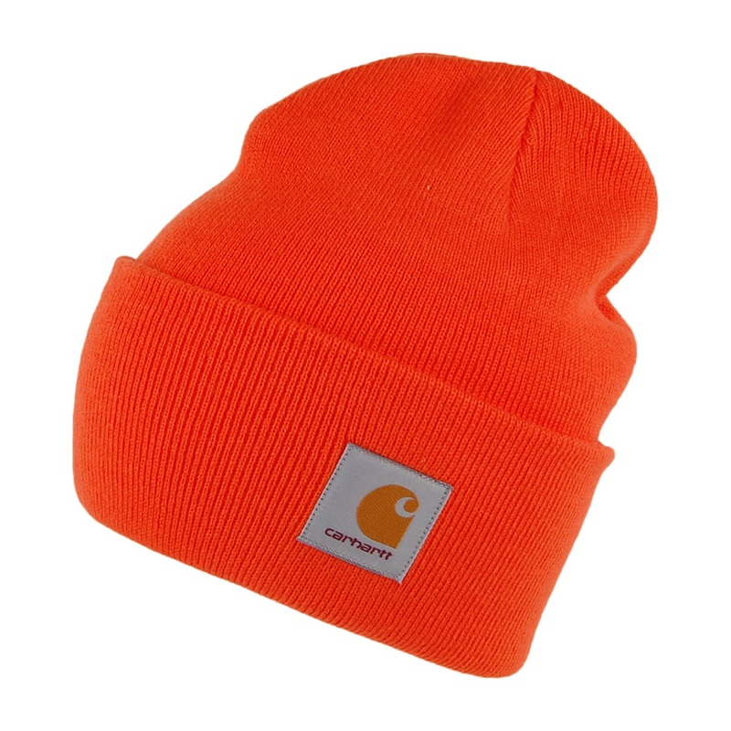 Carhartt WIP Hats Watch Cap Beanie Hat – Bright Orange 1-Size