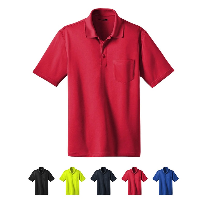 CornerStone Select Snag Proof Pocket Polo CS412P Black XS