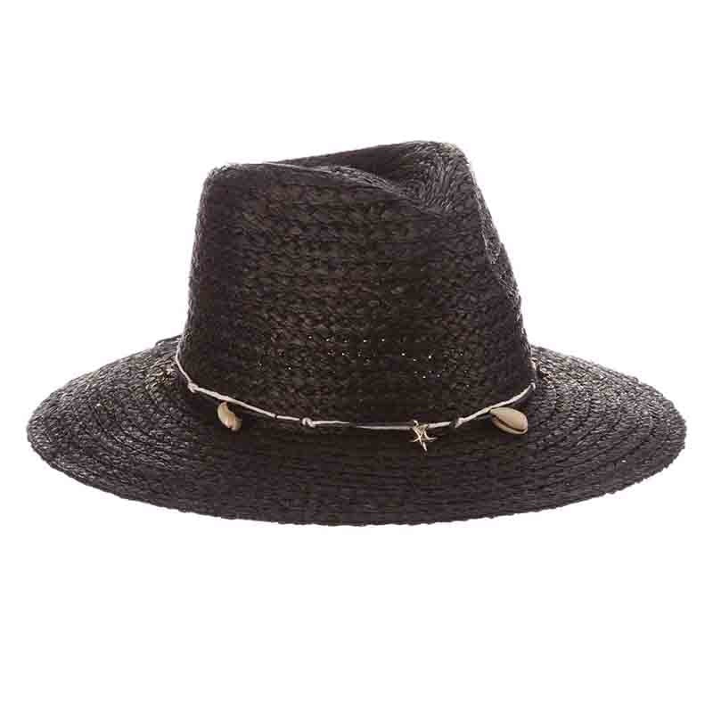 John Callanan Raffia Straw Safari Hat Navy Medium (57 cm)