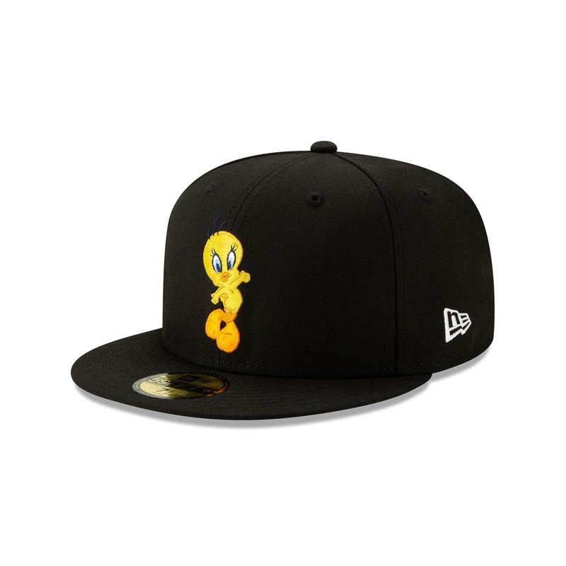 Looney Tunes Tweety Bird Black 59FIFTY Fitted Hat 7