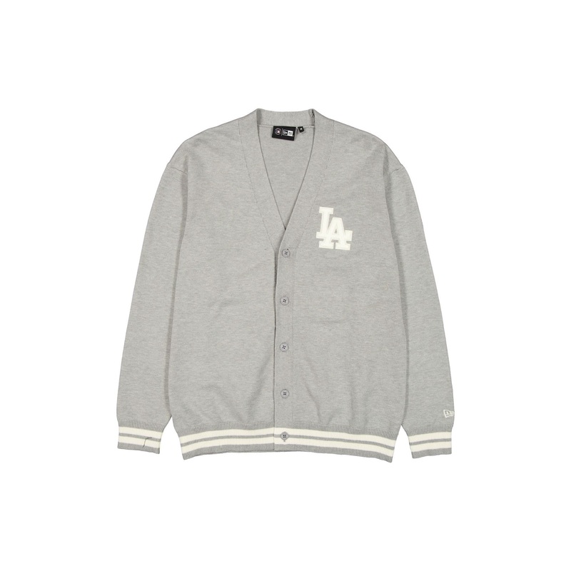Los Angeles Dodgers Gray Knit Cardigan S