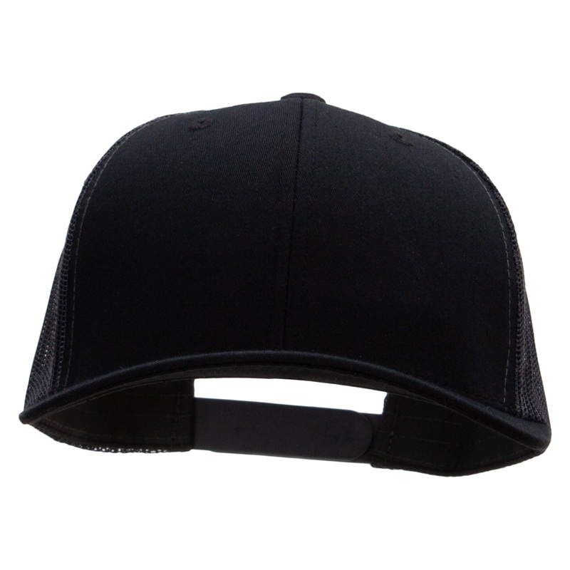Premium Trucker Mesh Cap Black-Dk Grey One Size