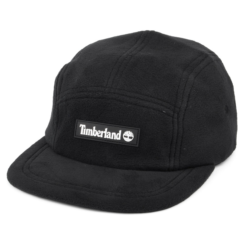 Timberland Hats Birch Island Fleece 5 Panel Cap – Black Adjustable