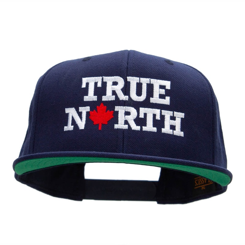 True North Embroidered Wool Blend Snapback Navy One Size