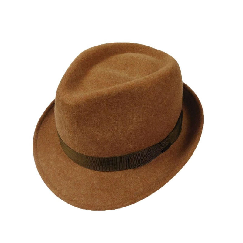 Wool Felt Fedora Hat, Pecan – Jeanne Simmons Hats