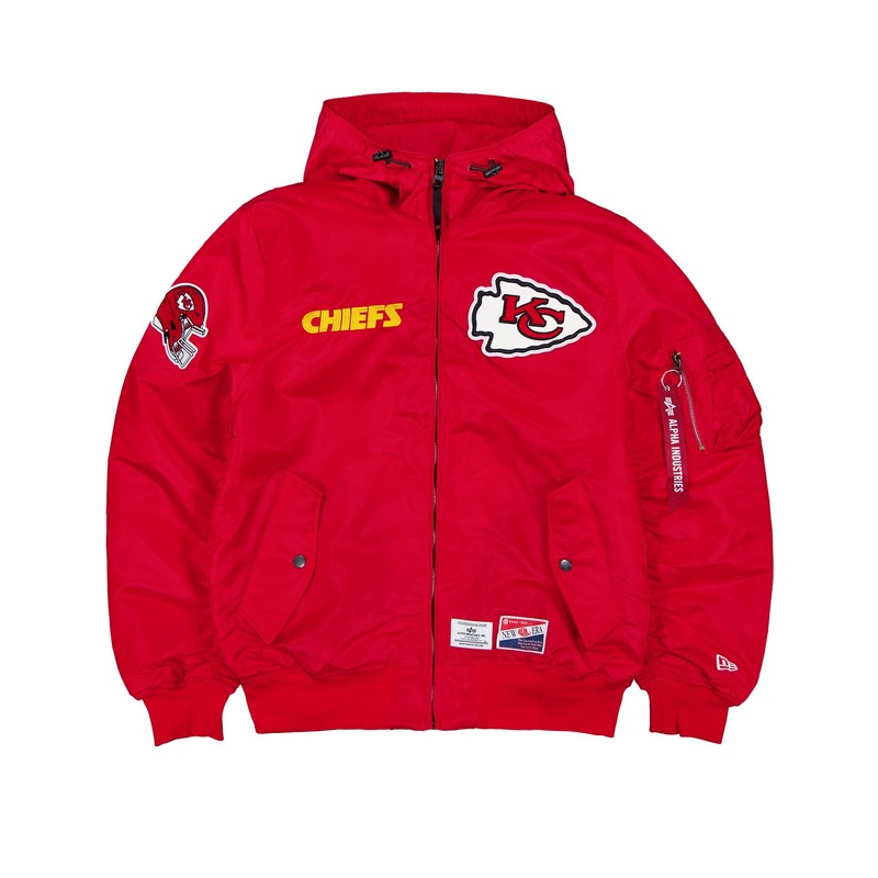 Alpha Industries x Kansas City Chiefs L-2B Hooded Bomber Jacket S