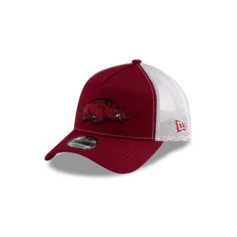 Arkansas Razorbacks Cardinal White 9FORTY A-Frame Trucker One Size