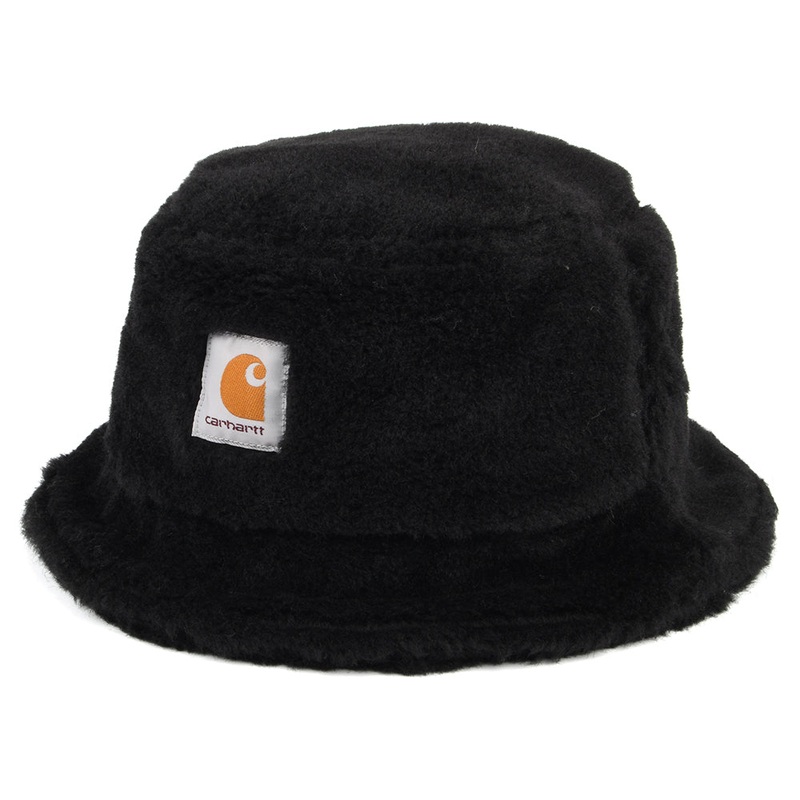 Carhartt WIP Hats Plains Faux Fur Bucket Hat – Black Small/Medium