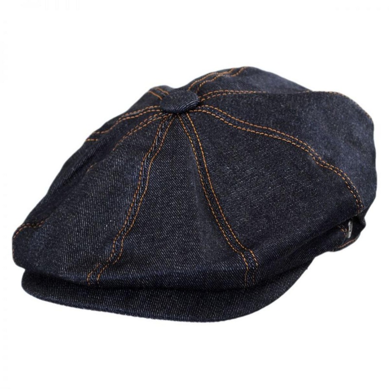 Denim Cotton Newsboy Cap DENIM BLUE S