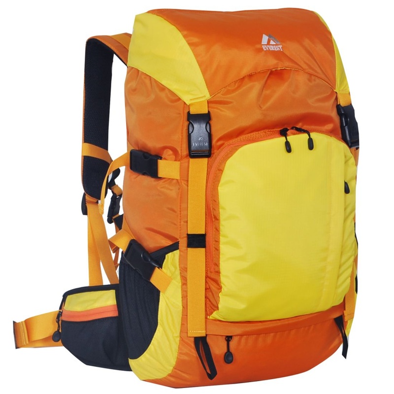Everest Weekender Hiking Back Pack HK2000 Yellow / Orange