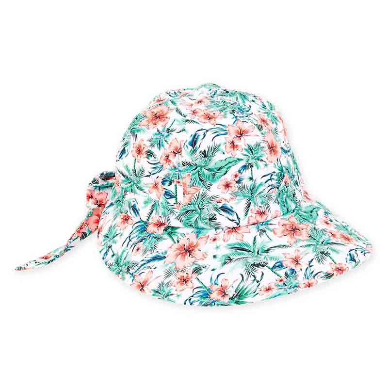 Lycra Performance Facesaver Cap – Sun ‘N’ Sand Hats Hibiscus M/L (58.5 cm)
