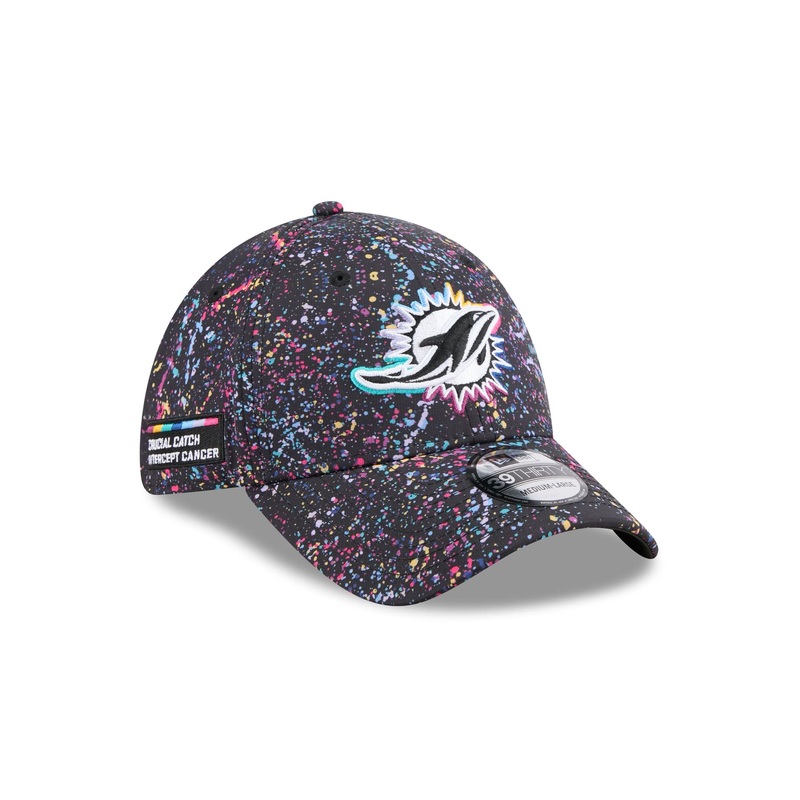 Miami Dolphins 2025 Crucial Catch 39THIRTY Stretch Fit Hat S/M