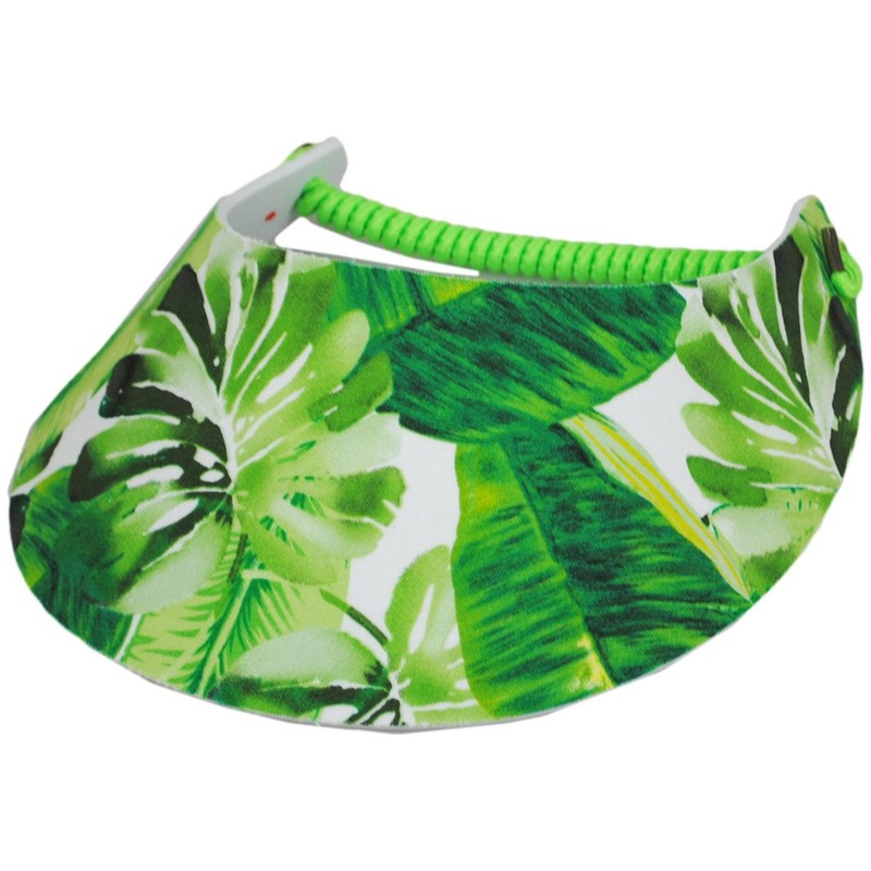 Springlace Palm Fronds Sunvisor GREEN ADJUSTABLE
