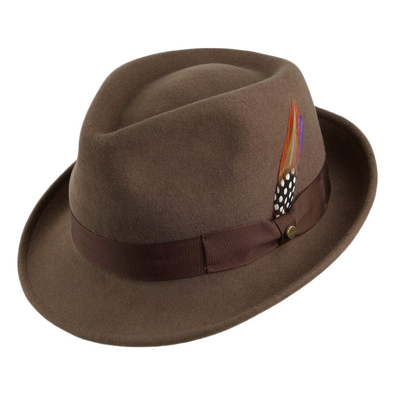 Stetson Hats Elkader Crushable Trilby Hat – Light Brown S