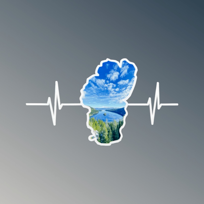 Tahoe Heartbeat – Decal – Bay Day