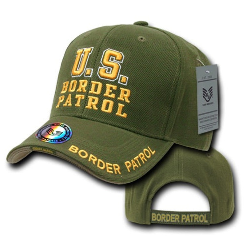 US Border Patrol Baseball Cap USBP Hat Customs – Rapid Dominance JW Olive