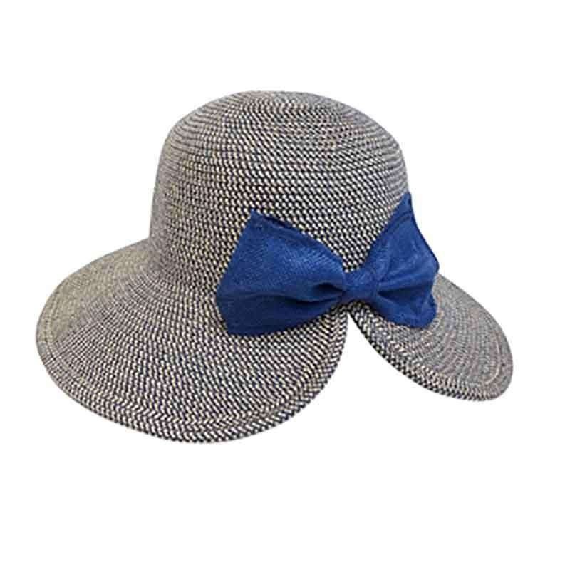 Butterfly Split Brim Sun Hat – Boardwalk Style Hats Blue