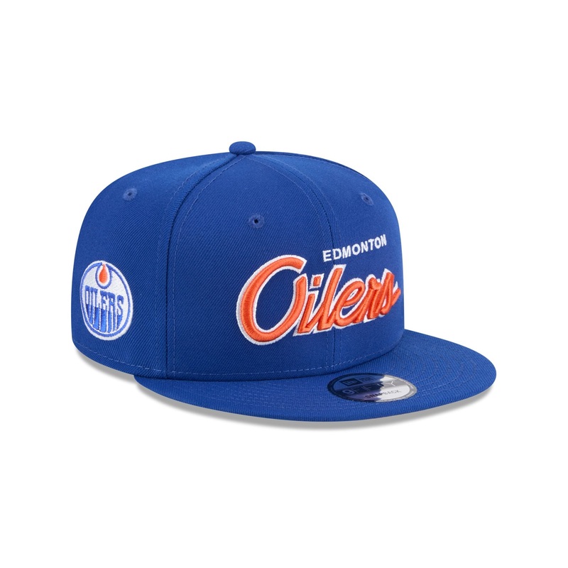 Edmonton Oilers Script 9FIFTY Snapback Hat One Size