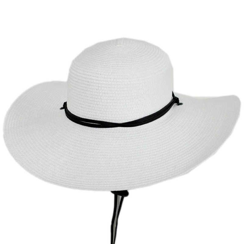 Global Adventure Packable Toyo Straw Blend Sun Hat WHITE S/M