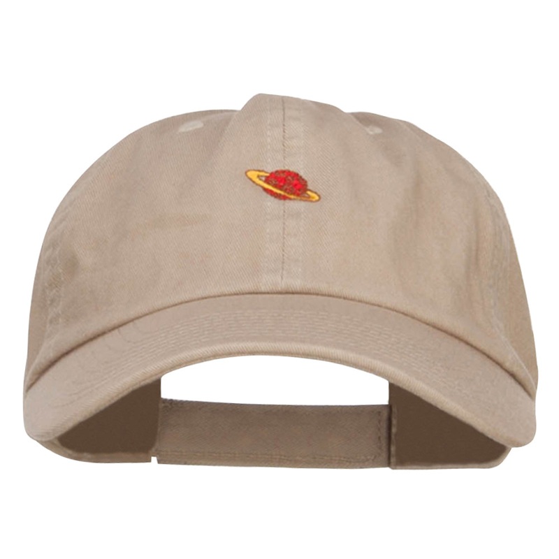 Mini Saturn Embroidered Low Cap Khaki One Size