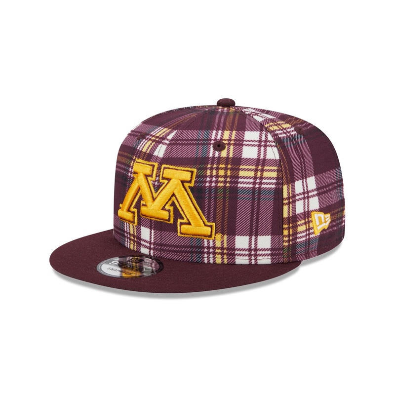 Minnesota Gophers Plaid 9FIFTY Snapback Hat One Size