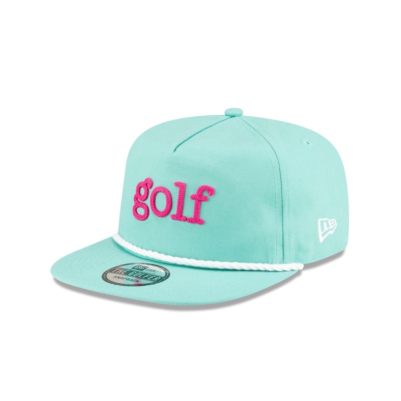 New Era Golf Mint Green Golfer Hat One Size