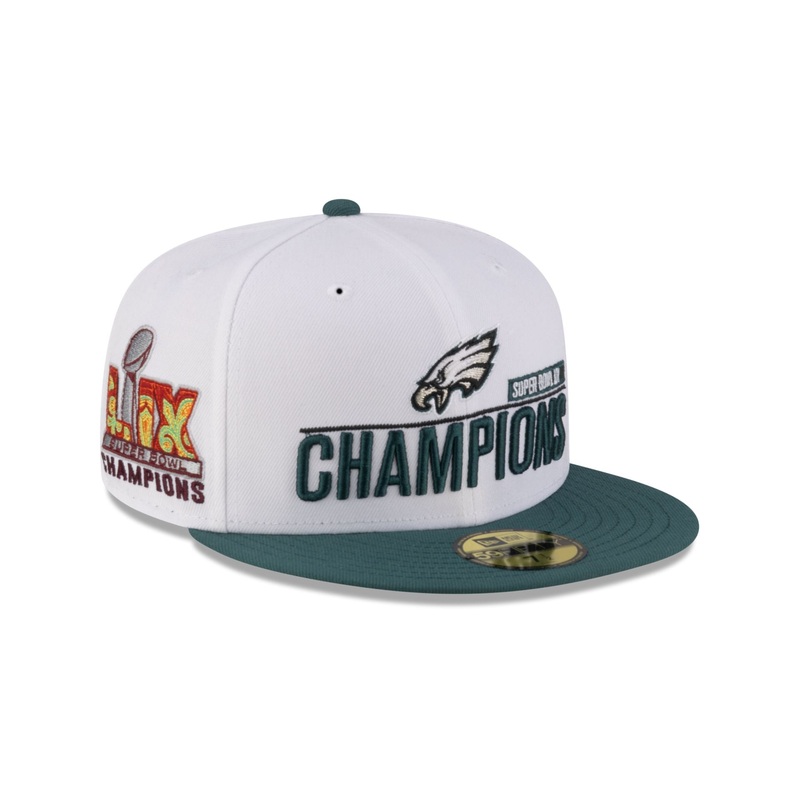 Philadelphia Eagles Super Bowl LIX Champions White 59FIFTY Fitted Hat 7