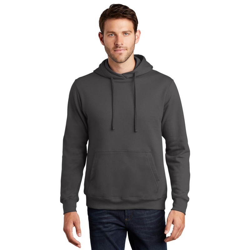 Port & Company PC850H Fan Favorite Fleece Pullover Hooded Sweatshirt – Charcoal Charcoal XS
