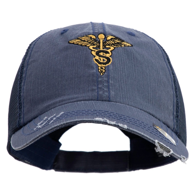 U.S. Army Specialist Corps Embroidered Low Profile Special Cotton Mesh Cap Navy One Size